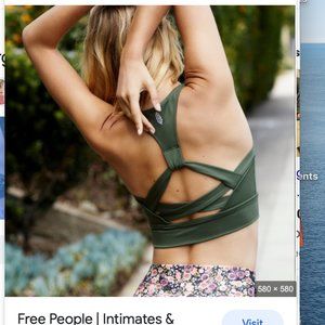 Free People Synergy Crop Top Rust Small